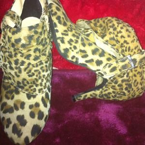 Cheetah print heels