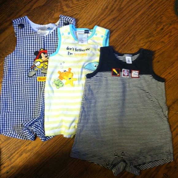 SOLD 3 one piece outfits