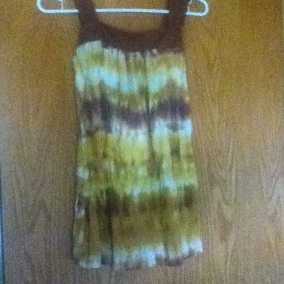 Gold thick strapped tank