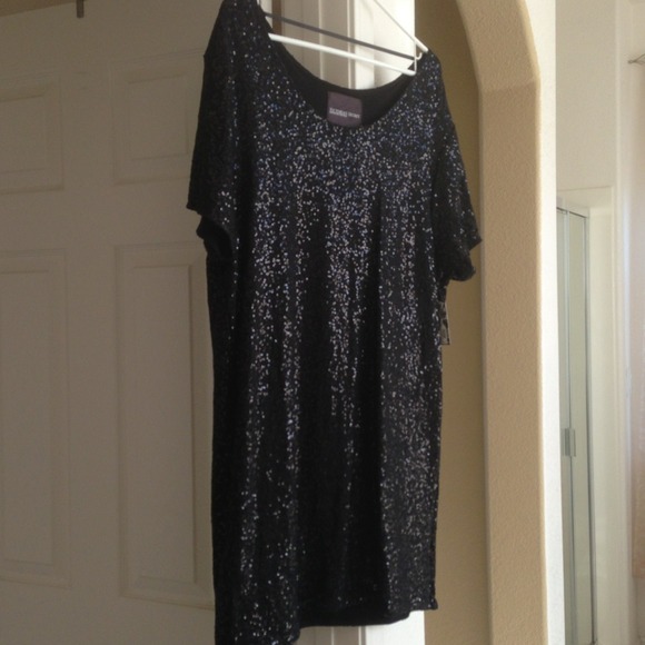 Black Sequin Victoria's Secret Dress