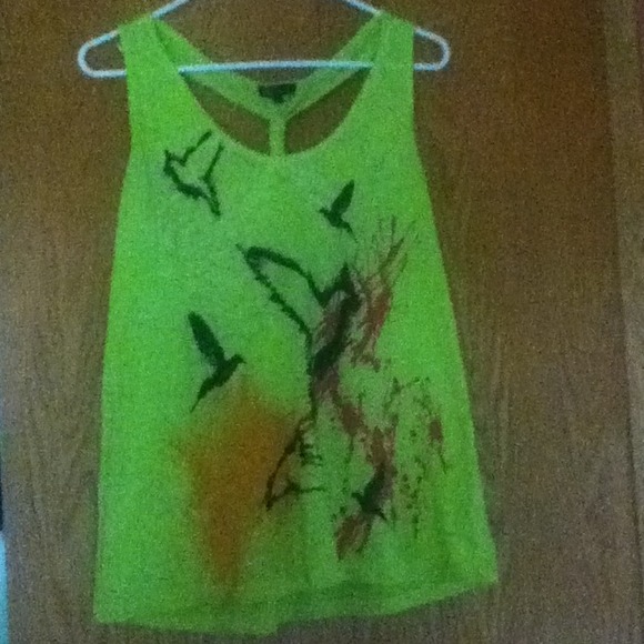 Neon yellow summer tank