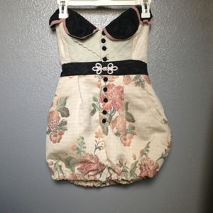 Handmade Strapless Romper Playsuit $$REDUCED