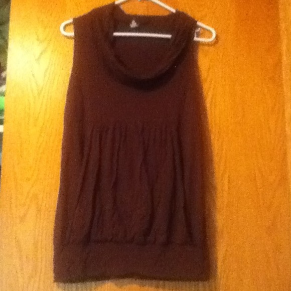 Brown dress tank