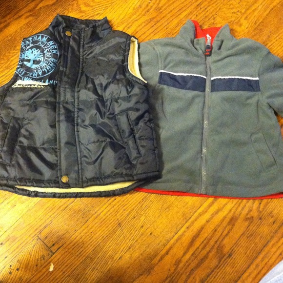 SOLD A vest, and a reversible jacket