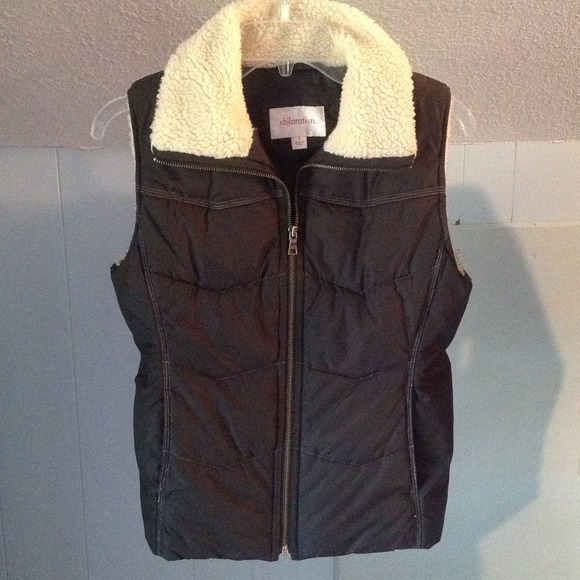 Dark Brown Fuzzy Vest
