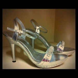 Silver heels