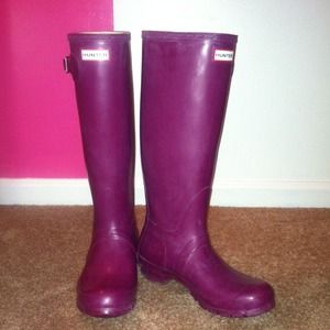 Eggplant Hunter Rain Boots