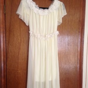 Brand new chiffon and lace dress