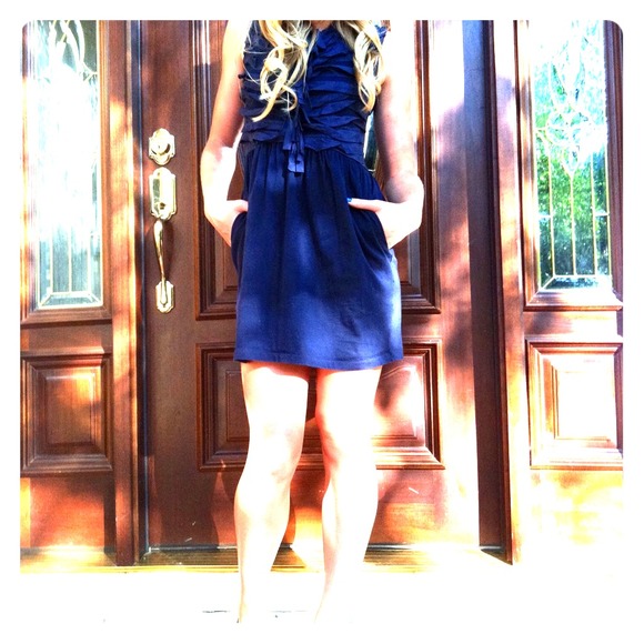 J. Crew "Crewcuts" Blue Mine Dress