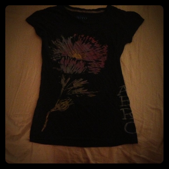 Casual Tee with great multi colored flower design