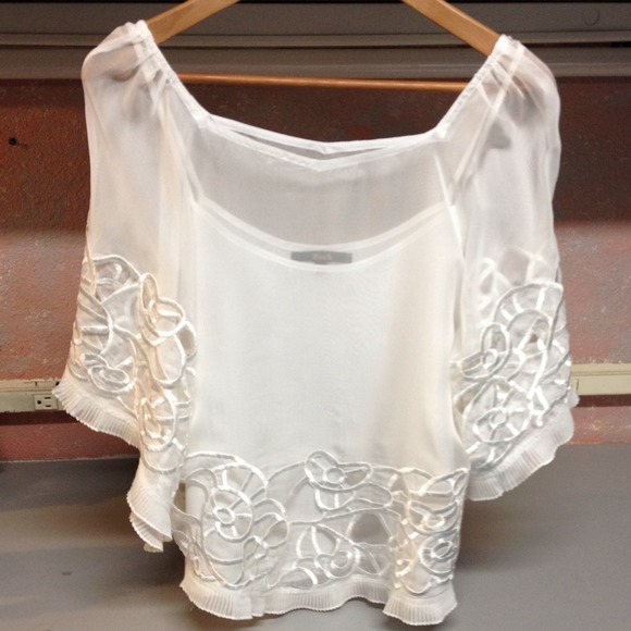 HOLD. Sexy sheer shirt with cami under