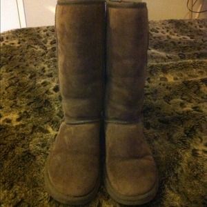 UGG Boots- Authentic Tall Chocolate UGG's. Size 6