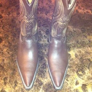Authentic Leather Cowgirl Boots.