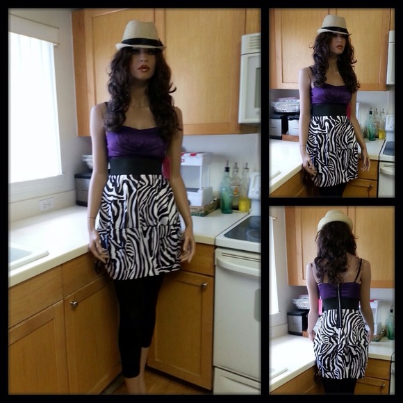 Pompous Girly Dresses & Skirts - SOLD Pompous Girly Purple Zebra Dress