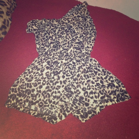 Cheetah Print Body Central Romper