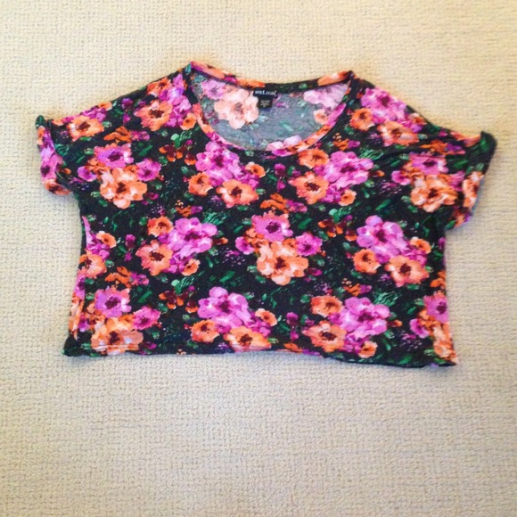 floral crop top