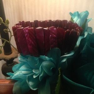 Purple rock bracelet