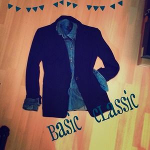 Classic Padded Black Blazer