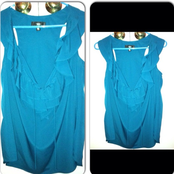 Blue frilly dress shirt 😉👍👌 - Picture 1 of 1