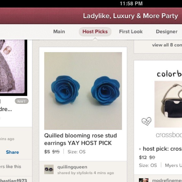 Quilled stud earringsYAY HOST PICK 8/17 - Picture 2 of 3