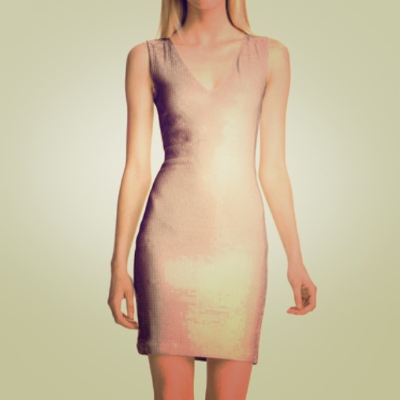 Robert Rodriguez Sequin V-neck dress