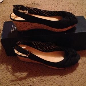 Black wedges. Very Casual. Worn once.