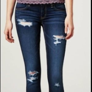 American eagle dark destroy jegging 14 new