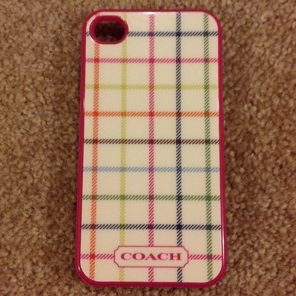 Authentic Coach Tattersall iPhone 4/4S Case