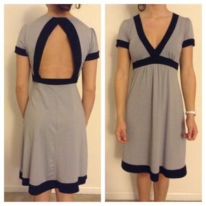 Grey and black dress