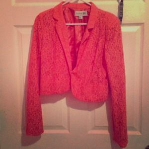 Forever 21 pink half blazer
