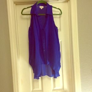 Long sleeve Parker blouse with bare shoulder