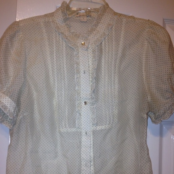 Polka dot blouse size L
