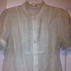 Polka dot blouse size L