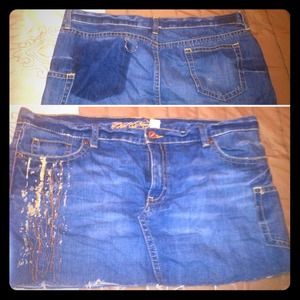 Old navy jean skirt mini sz 16