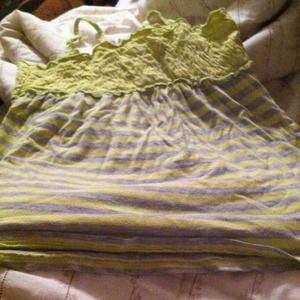 Neon stripped top