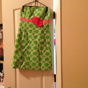 A strapless lilly pulitzer dress. Only worn once