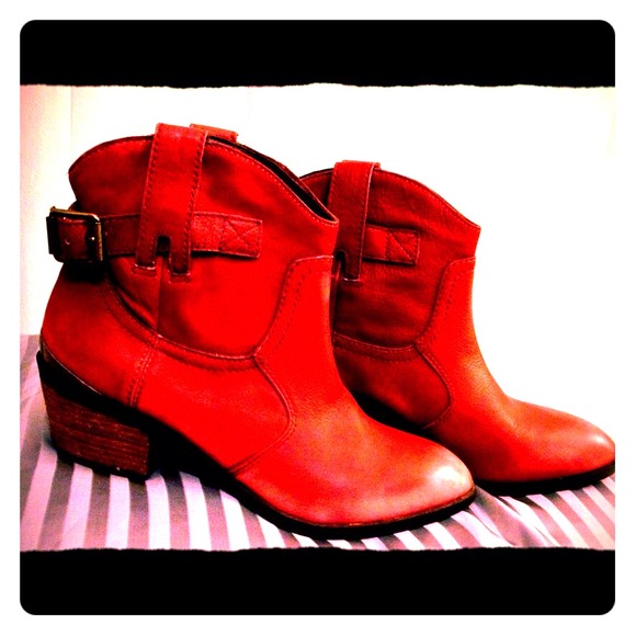 Lucky Brand™ red-rust anklet boots