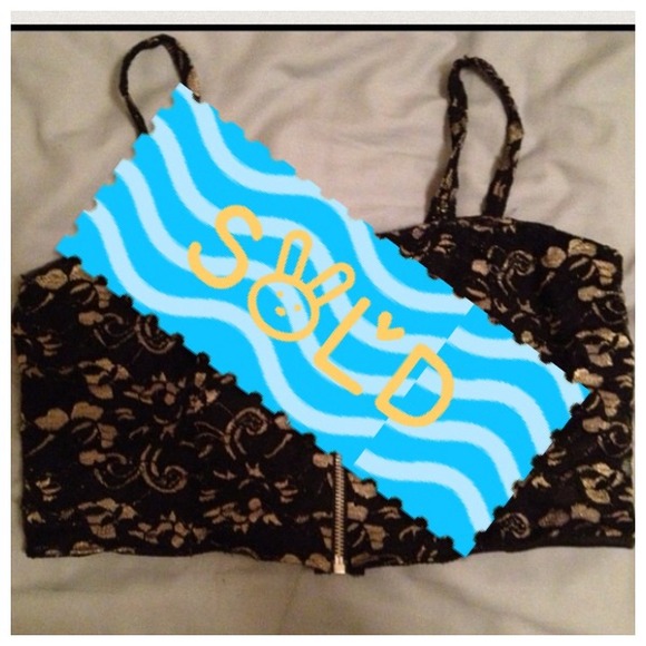 Lace half top with some gold!!! Show off now!!!