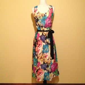 Chiffon floral dress