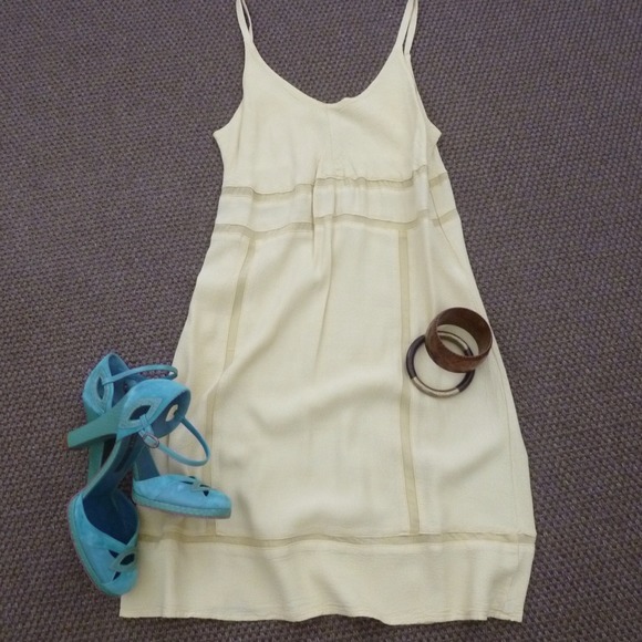 SOLD Dress Pale Butter Yellow