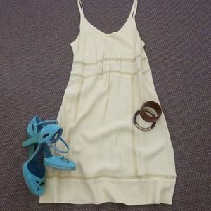 SOLD Dress Pale Butter Yellow