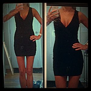 BCBGeneration black bodycon stretch dress XS