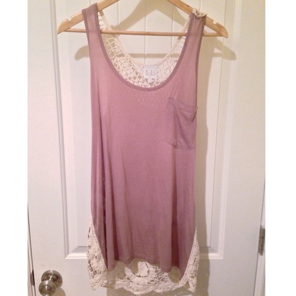 Tan/Brown Loose Fitted Tank