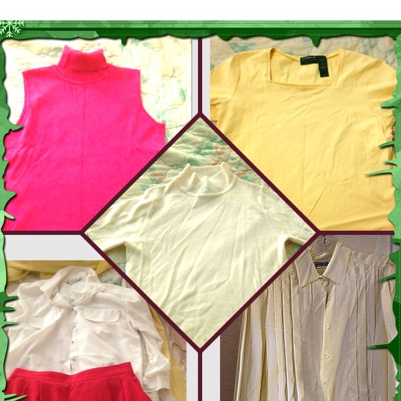 Excellent condition blouses n sleeveless sweater