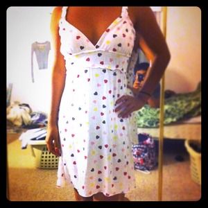 White heart dress