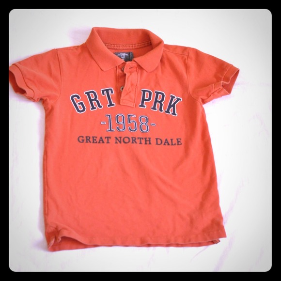 🎨Great North Dale Orange Polo🎨