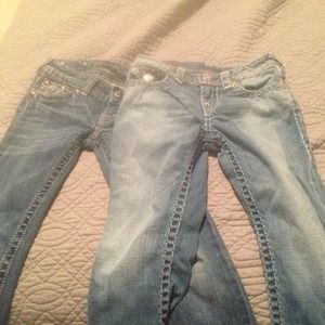 Girls miss me and true religion jeans