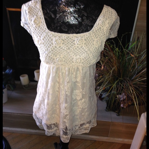 Crochet and lace top😎NOT AVAILABLE😎