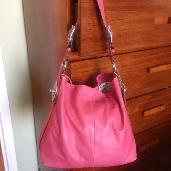 🚫SOLD🚫Coach Purse Pink Leather - Picture 1 of 4