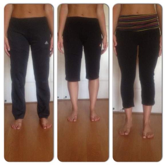 workout pants & 2 workout capris
